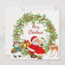 Search for watercolor snowman christmas cards Santa claus