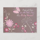 Recherche de douche brune rose de bébé invitations Fleurs