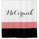 Search for black and white stripes shower curtains Monogrammed