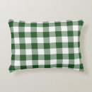 Search for green and white gingham pillows Classic