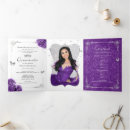 Search for dark purple quinceanera invitations For her