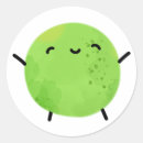 Search for cute peas stickers Vegetable