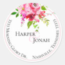 Search for floral bridal address stickers Modern