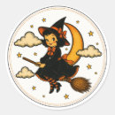 Search for vintage halloween stickers Witch