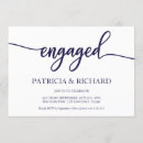 Search for navy engagement party invitations Elegant