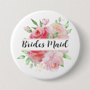Search for pink rose buttons Bridesmaid