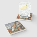 Recherche de fleur tulipe dessous de verres Jaune