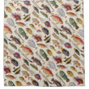 Search for vintage fish shower curtains Illustration