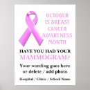 Search for mammogram posters Awareness