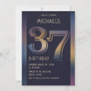 Search for 37th birthday invitations Gold