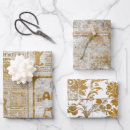 Search for vintage script wrapping paper Decoupage