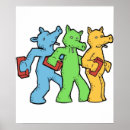 Recherche de moto posters Dessin animé