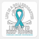 Search for teal awareness ribbon stickers Cancer