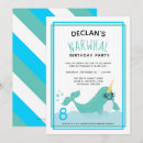 Search for narwhal party invitations Whale