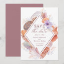 Search for seashells save the dates Coastal
