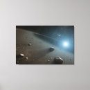 Search for asteroids canvas prints Space