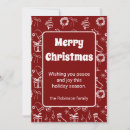 Search for doodle christmas cards Red and white