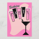 Recherche de martini anniversaire invitations Rétro