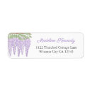 Search for lilac flower return address labels Purple