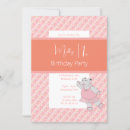 Search for ballerina 1st birthday invitations Pink