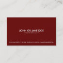 Search for maroon business cards Professional