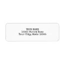 Search for writer return address labels Black and white