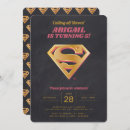 Search for supergirl birthday invitations Superhero