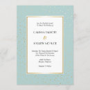 Search for mint green and gold wedding invitations Sophisticated