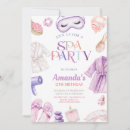 Search for spa day birthday invitations Watercolor