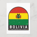 Recherche de boliviennes cartes postales Drapeau de la bolivie