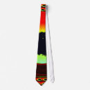 Search for abstract sunset ties Red