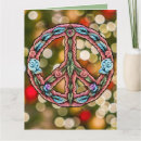 Search for peace sign christmas cards Hippie