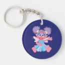 Search for abbie keychains Pink monster sesame st