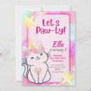 Search for unicorn cat invitations Pink