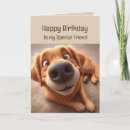 Search for special friend birthday cards Dog