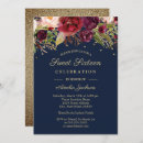Search for navy and gold invitations Glitter