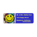 Search for smile face return address labels Funny