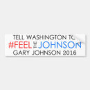 Search for johnson bumper stickers Gary