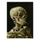 Recherche de crâne avec la cigarette posters Gothique