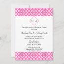 Search for monogram rehearsal dinner invitations White
