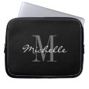 Search for chic laptop cases Black and white