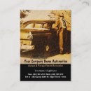 Recherche de voiture vintage cartes visite Automatique