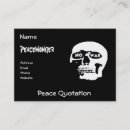 Search for antis business cards Peace symbol