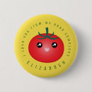 Recherche de tomate badges Kawaii