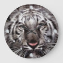 Recherche de tigre blanc horloges Gros chat