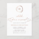 Recherche de rose gold surprise party invitations Feuille d'or rose