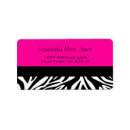 Search for black and hot pink return address labels Stylish