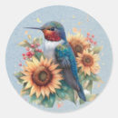 Search for blue hummingbird stickers Watercolor