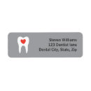 Search for tooth return address labels Teeth