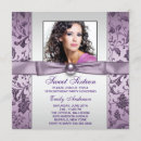 Search for graduation birthday invitations Purple